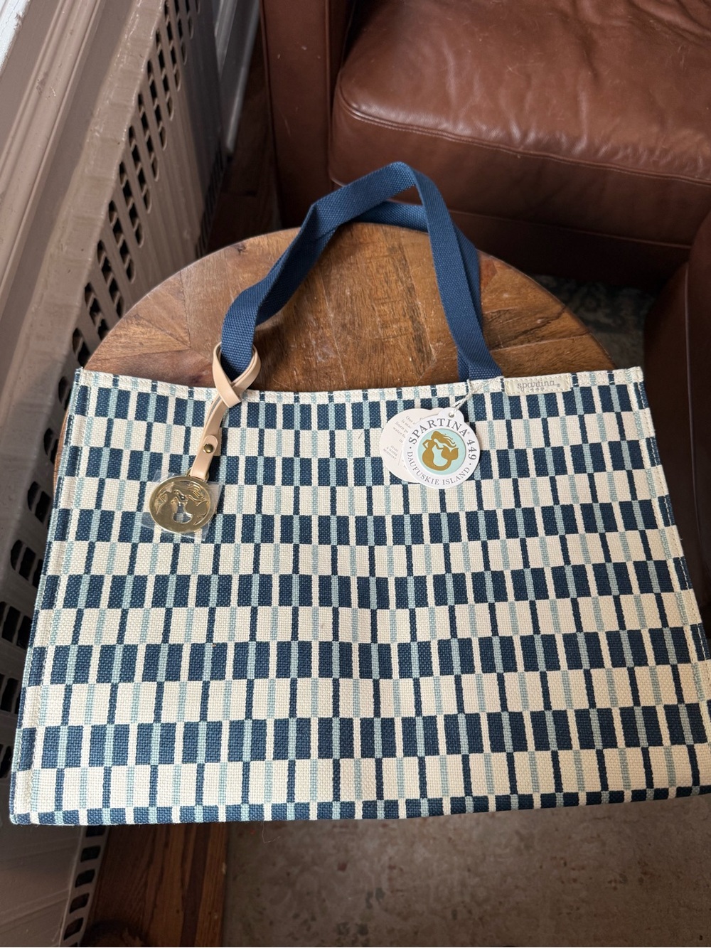 Spartina 449 Coastal Chic Woven Tote Bag NWT - Picture 2 of 7